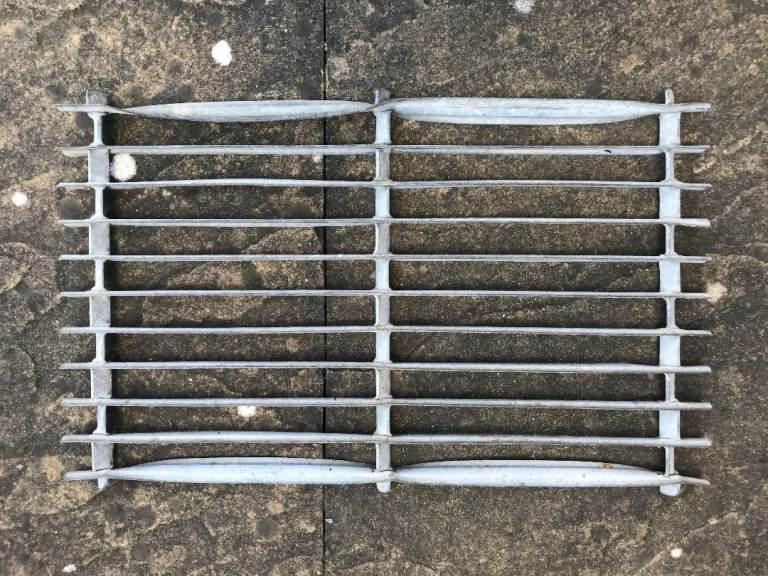 Vintage Metal Door Mat (Outdoor Old Rustic Shoe Boot Scraper Galvanised)