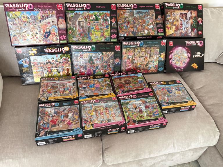 Wasgij puzzles £3 each or all for £40