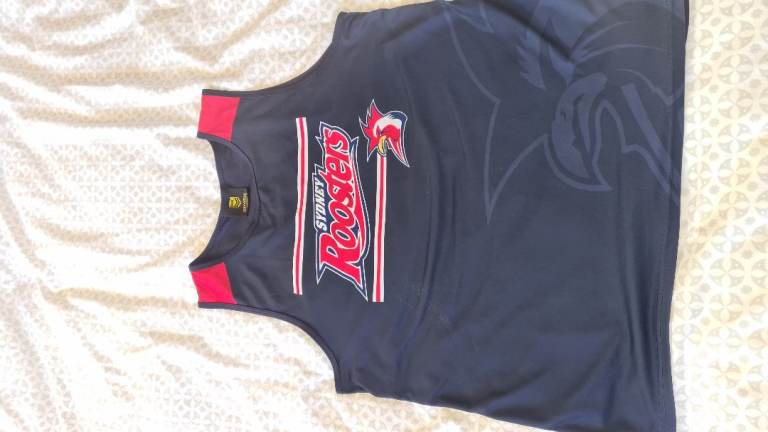 Sydney Roosters 2xl NRL vest top / sleeveless t shirt excellent condition