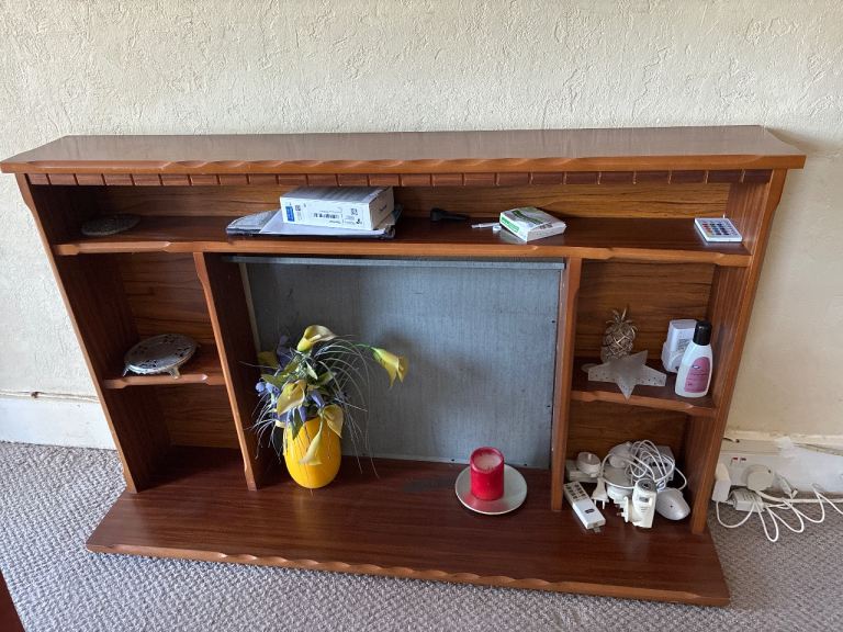 Wooden TV Unit / Display Stand with Shelves