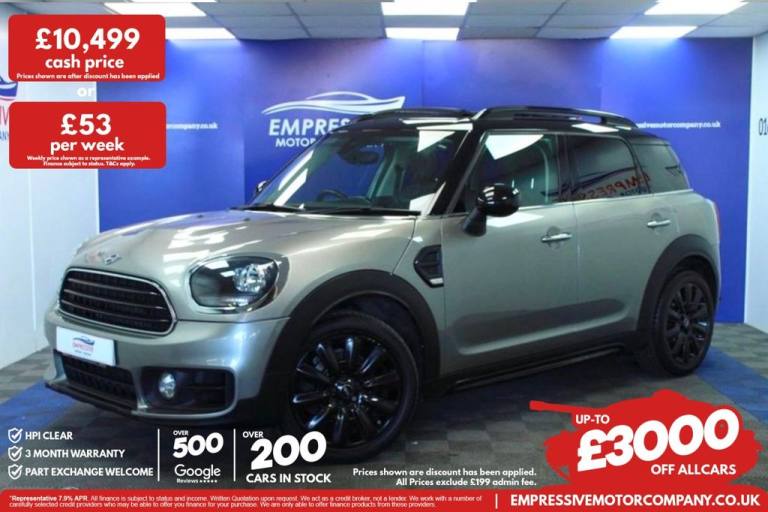 2019 19 MINI COUNTRYMAN 1.5 COOPER CLASSIC SUV 5DR PETROL MANUAL EURO 6 (S/S) (1