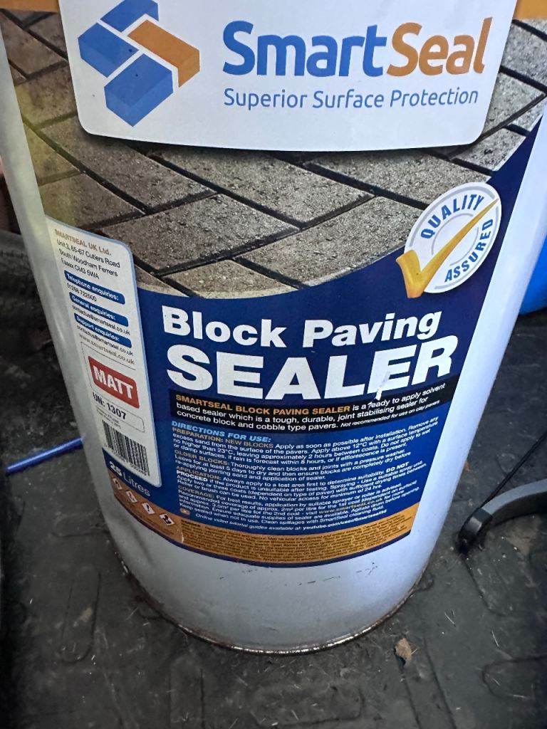 SmartSeal Matt Block Paving Sealer 25L