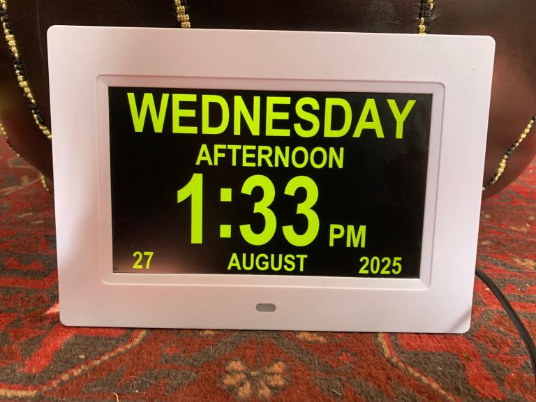 Digital calendar day clock