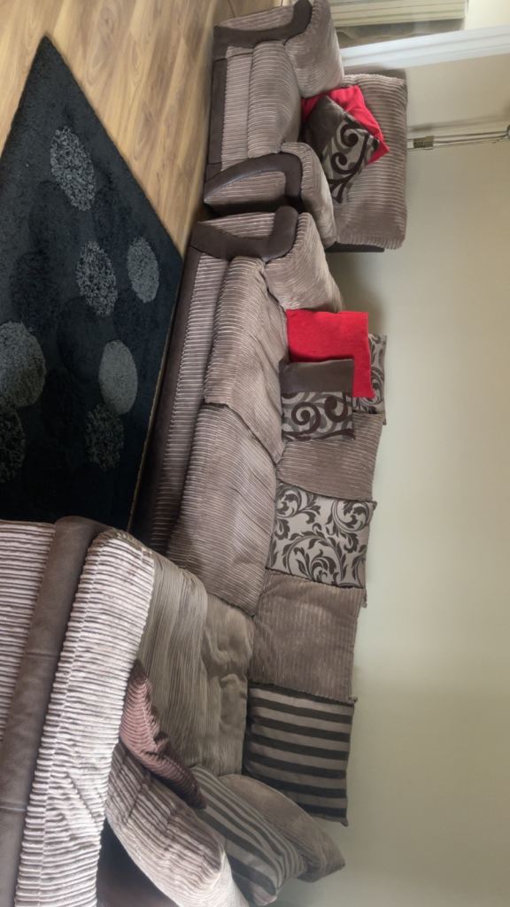 Large corner sofa with Recliner chair