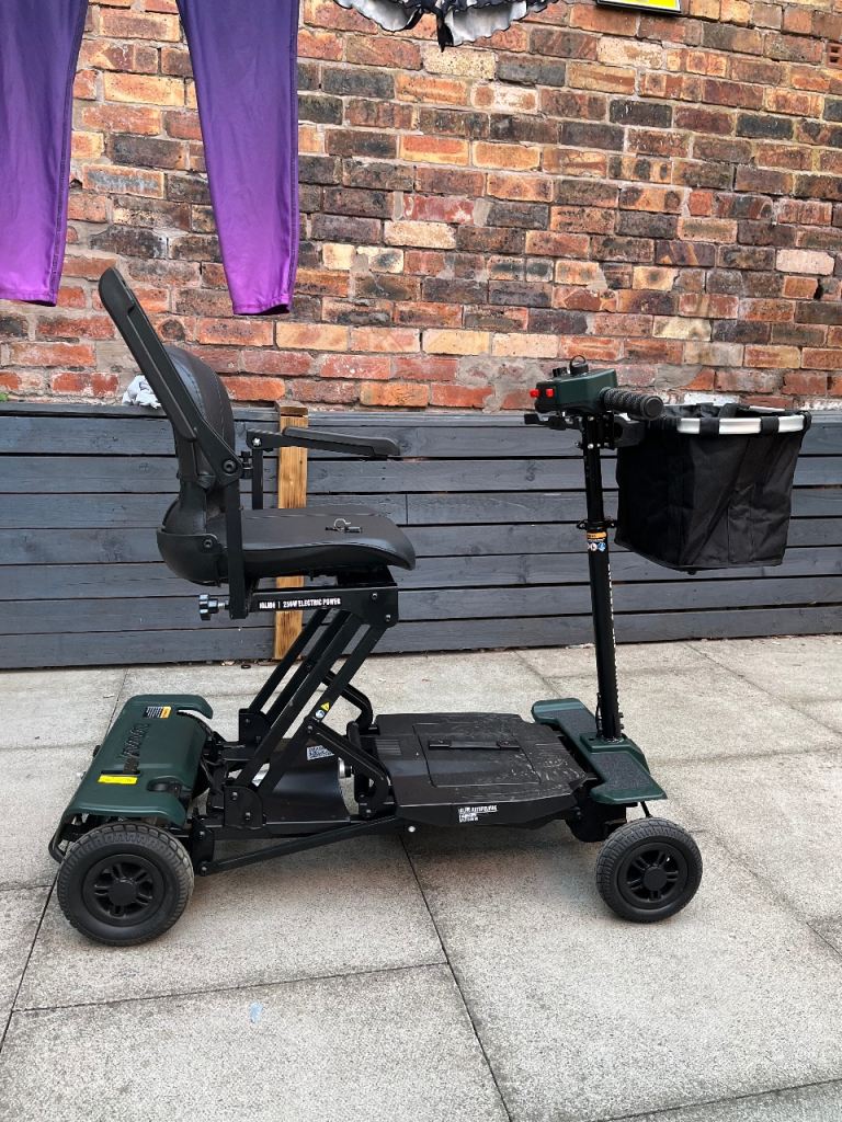 Folding Mobility Scooter – Green, Good Condition