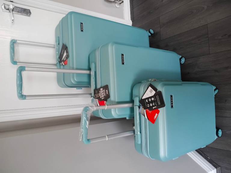 Brand New Kono Hard Shell Suitcase - Teal/Blue - 20 Inch Cabin Size