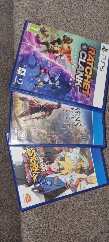 Sony PS5/PS4 games bundle Assasins creed oddessey Ninja Storm Ratchet and Clank