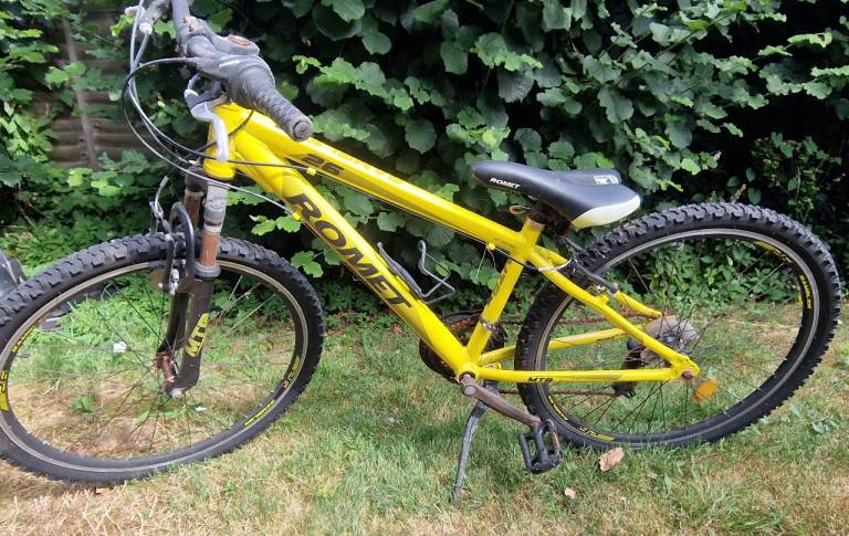 Yellow Kids Mountain Bike