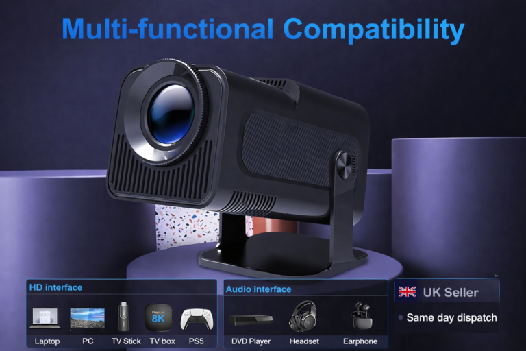 Portable Home Cinema Projector - 1080P Smart WiFi Android HY320