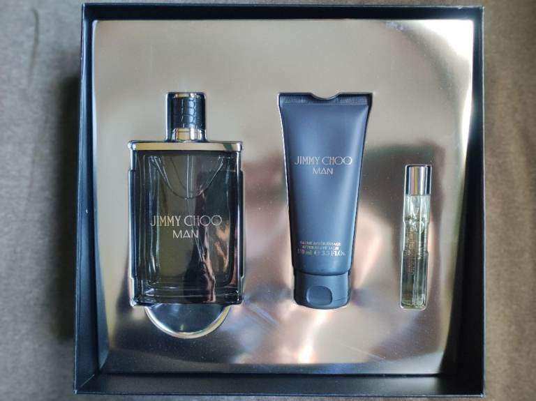 Brand New Jimmy Choo Man Gift Set, Fragrance, Aftershave Balm, Travel Fragrance