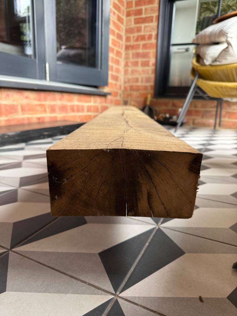 Reclaimed rustic beam