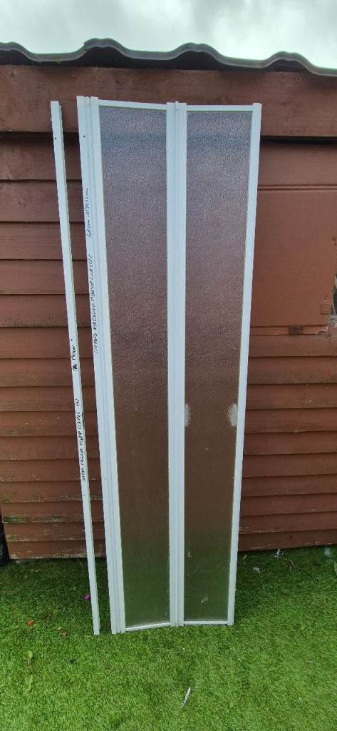 Shower door with frame or without for camper caravan motorhome boat.