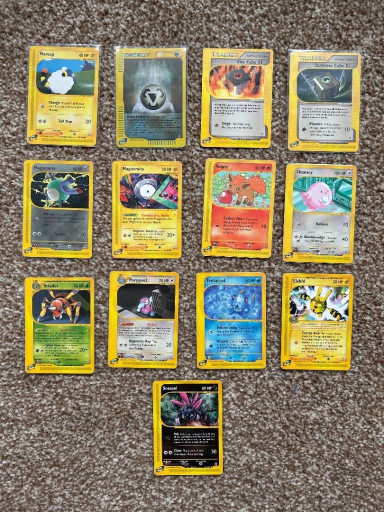 Vintage Pokémon WOTC e-Reader Lot - Aquapolis & Skyridge - Rare Collectibles!