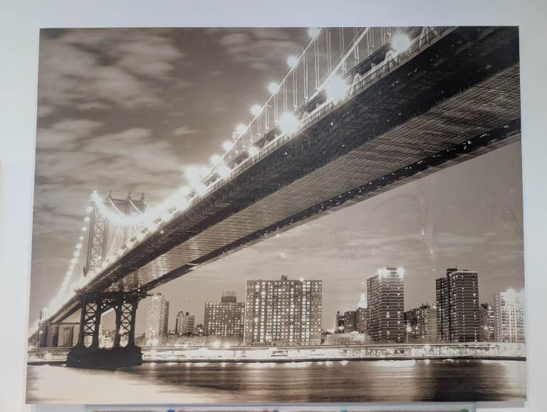 City at night wall art / poster