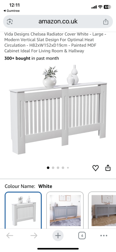 RADIATOR COVER Large Chelsea radiator cover 