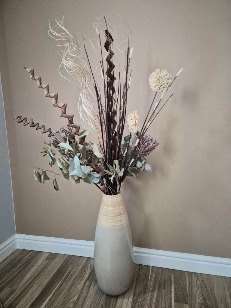 Ornamental bamboo vase - new