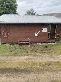 Wooden Garden Shed / Cabin – Brown, Fair Condition