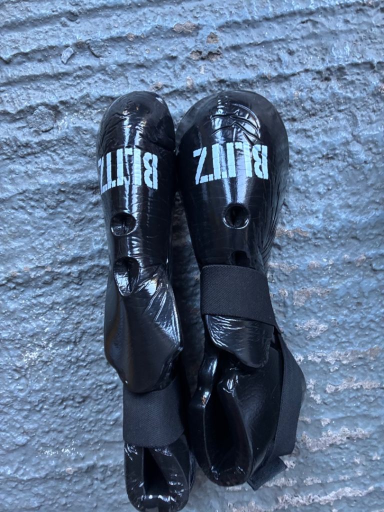 Kickboxing boots.