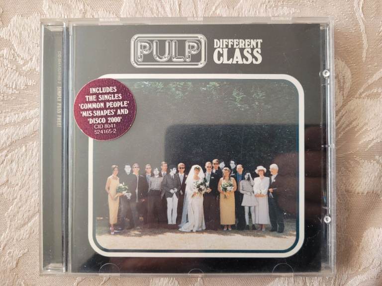 Pulp: Different Class CD with 12 Tracks Incl 'Common People' and 'Disco 2000'