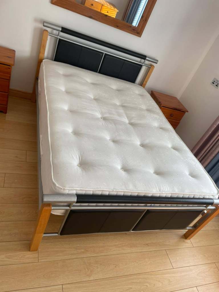 Double bed frame £85   Double pocket sprung matress £75