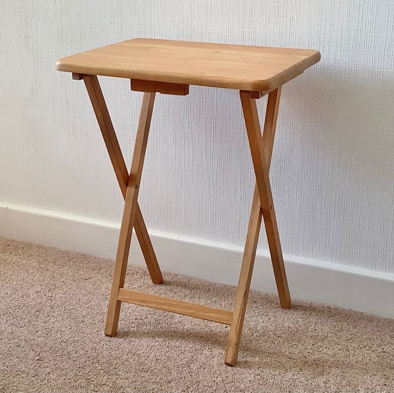 Folding Table - Solid Wood -  In good, clean condition from a non-smoking home.