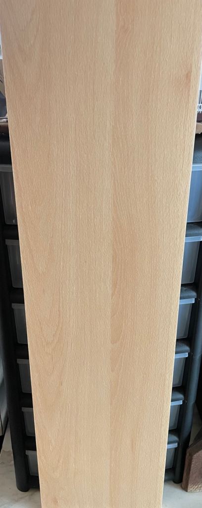 Flat Packed Beech effect Wood Bookcase