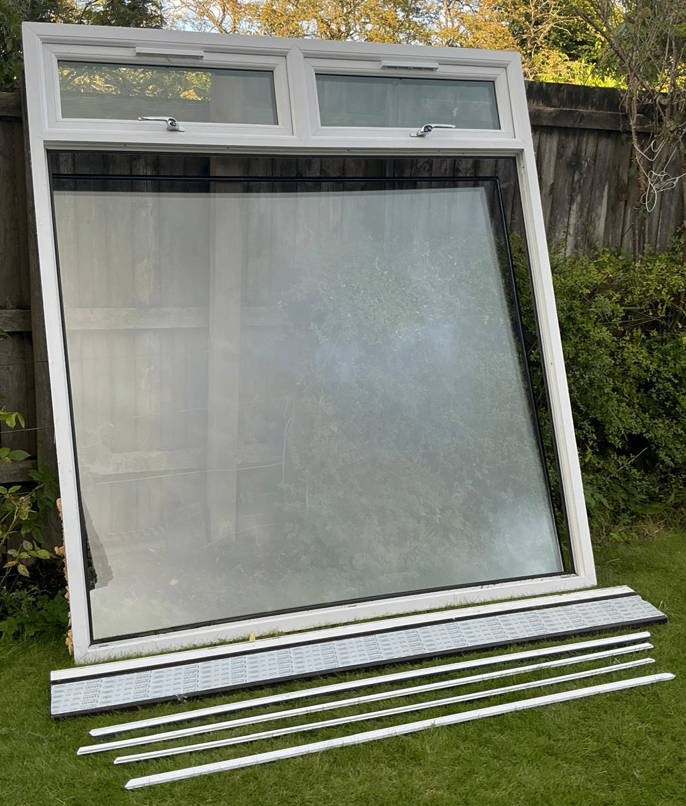 Double Glazed PVC Window units- One unfitted, other approx 3 yrs old. 