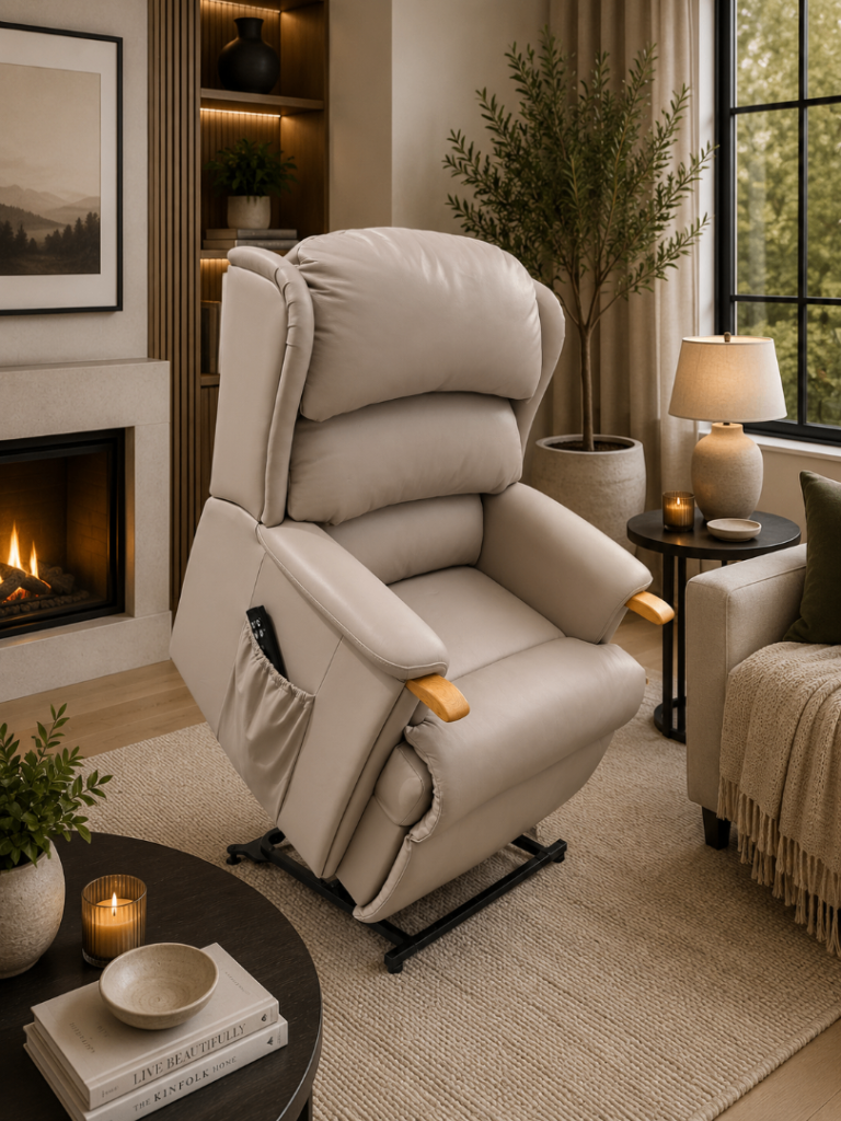 HSL AYSGARTH GRANDE RISER RECLINER CHAIR DUAL MOTOR, IMMEDIATE DELIVERY 