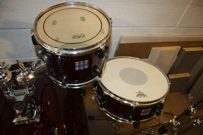 Yamaha Stage Custom Advantage Nouveau Cranberry Red Full Drum Kit 22in Bass + Hardware ~ £550 ono