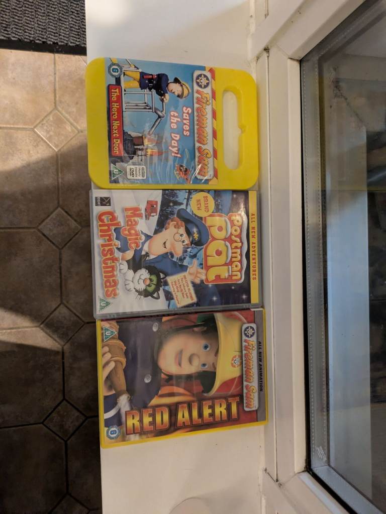 Fireman Sam & Postman Pat DVDs – Good Condition