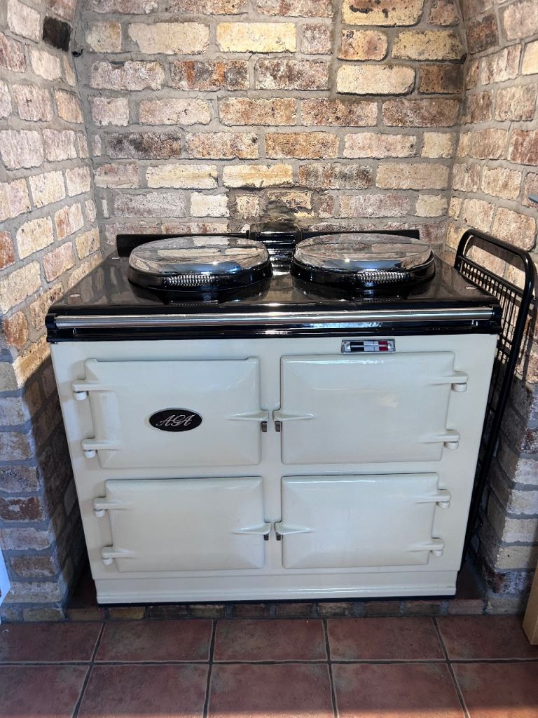 Aga 3 oven electric range in cream