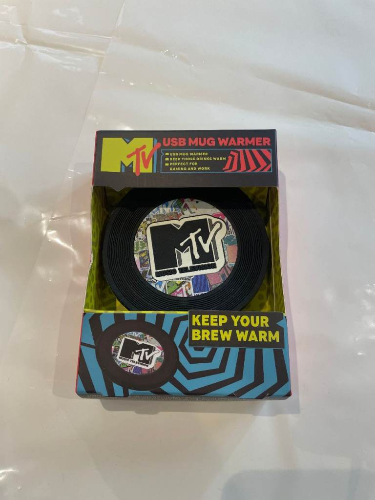 Vintage MTV Black USB Mug Warmer. BNIB.
