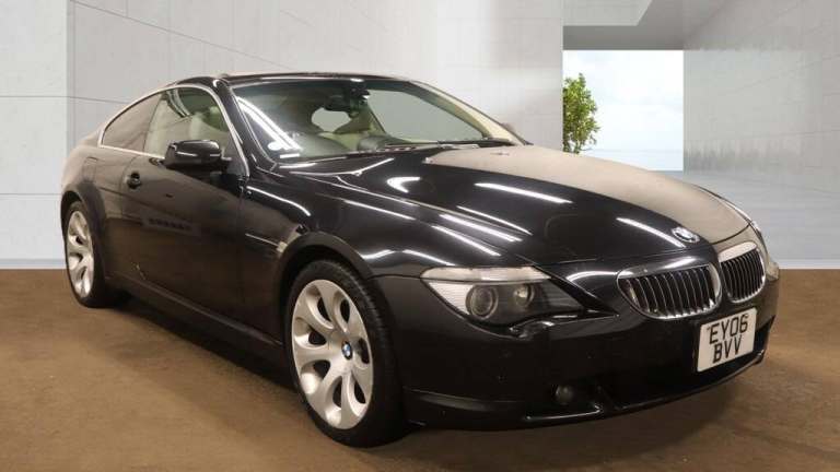 2021 BMW 6 Series 2006 650i 4.8 COUPE AUTO BLACK SAT NAV FULL LEATHER GLASS PAN ROOF RARE  Petrol...
