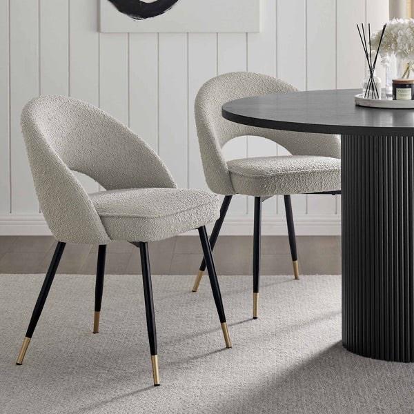 NEW - Grey dining chairs from Dusk - £45 each or both for £80