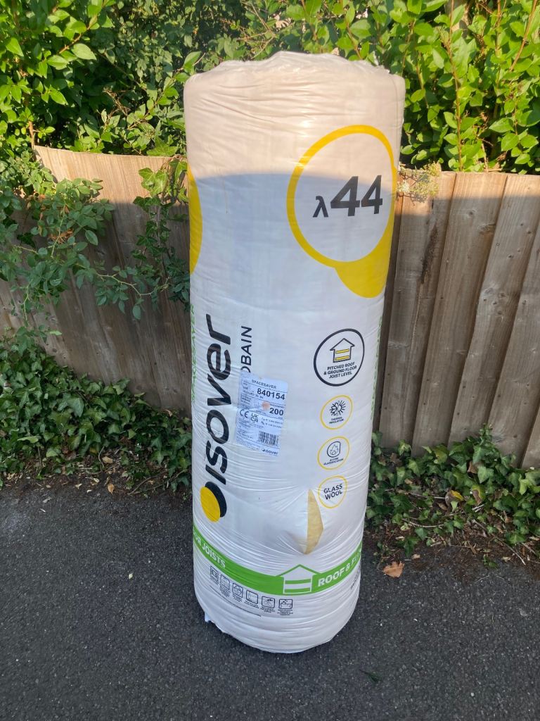 Insulation loft roll 20 rolls no vat