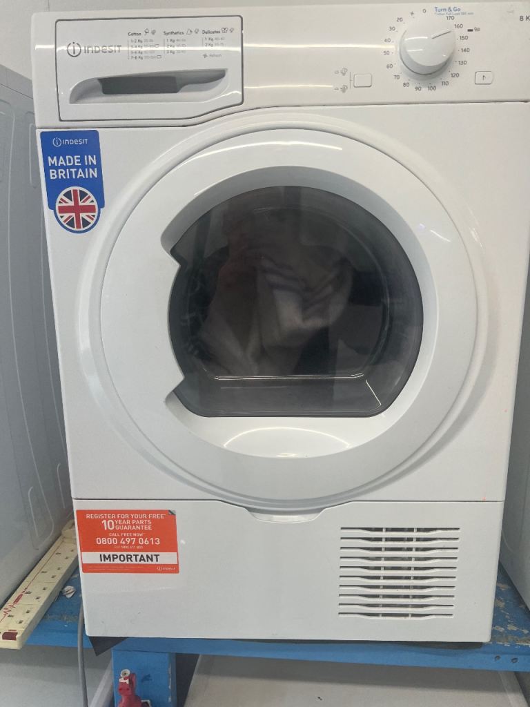 Indesit White Tumble Dryer – Made in Britain