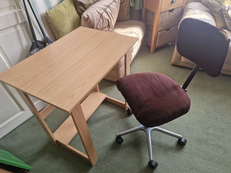 IKEA desk with swivel chair