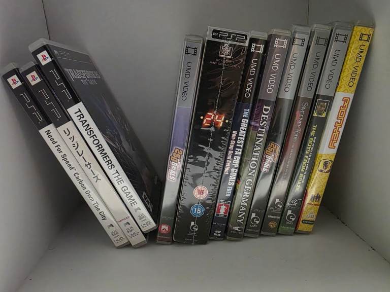 PSP UMD Video Games & Sealed Movies 