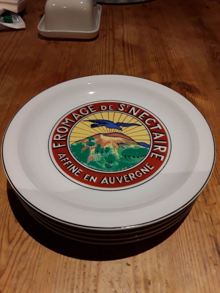 Four French cheese plates.