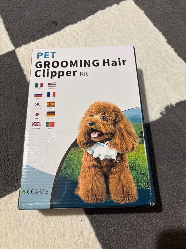 Pet grooming hair clipper kit