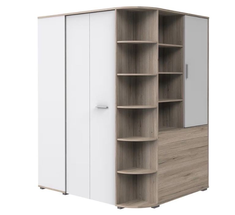 Walk-in corner wardrobe 