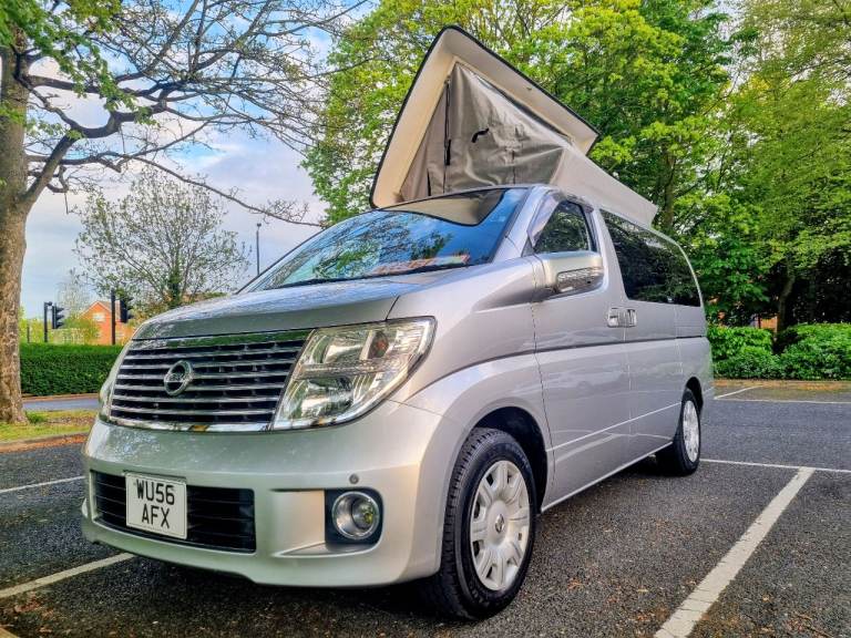 2006 Nissan Elgrand 4X4 Low Miles 2.5l Petrol Automatic 4 Berth ULEZ compliant Camper Van