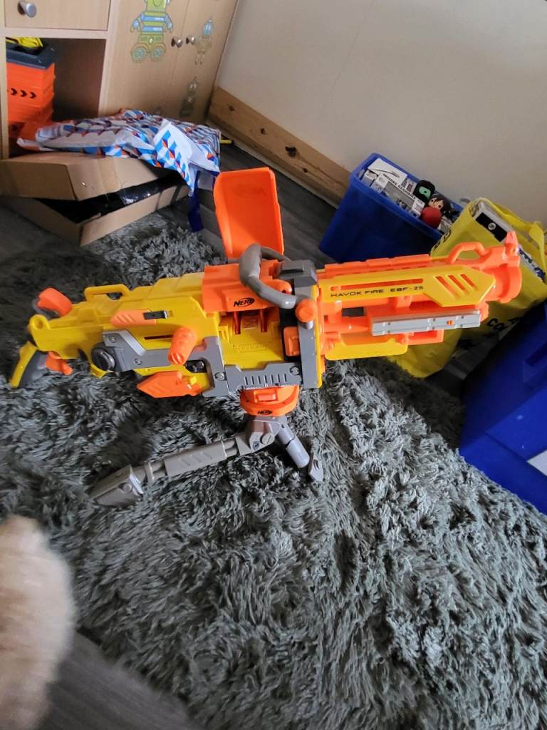 Nerf N-Strike Havok Fire EBF-25 Motorised Machine Gun Blaster 