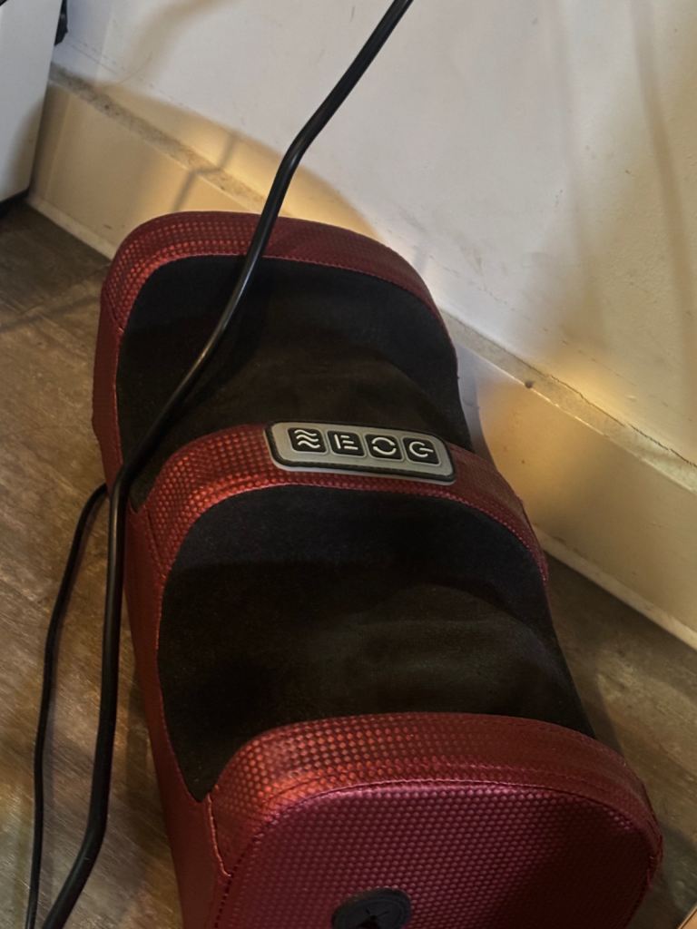 Electric Foot Massager – Deep Red, Good Condition