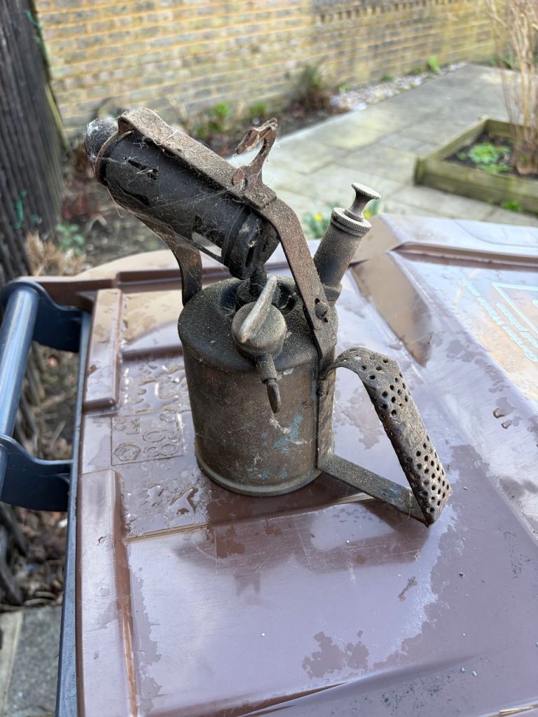 Old paraffin blow lamp for sale