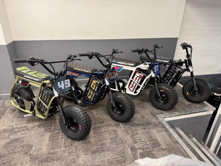 BRAND NEW STOMP EBOX DRAGSTER ELECTRIC KIDS PIT BIKE 2KW 60v- 4 COLOURS IN STOCK