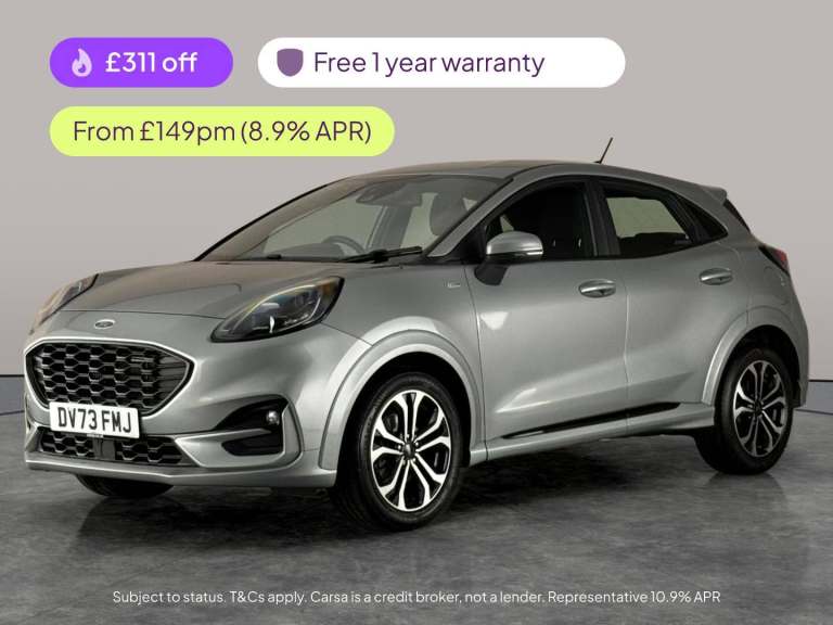 2023 Ford Puma 1.0T EcoBoost MHEV ST-Line SUV 5dr Petrol Hybrid Manual Euro 6 (s/s) (125 p Suv Hy...