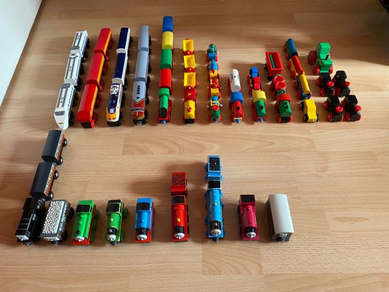 Assortment of Brio Trains
