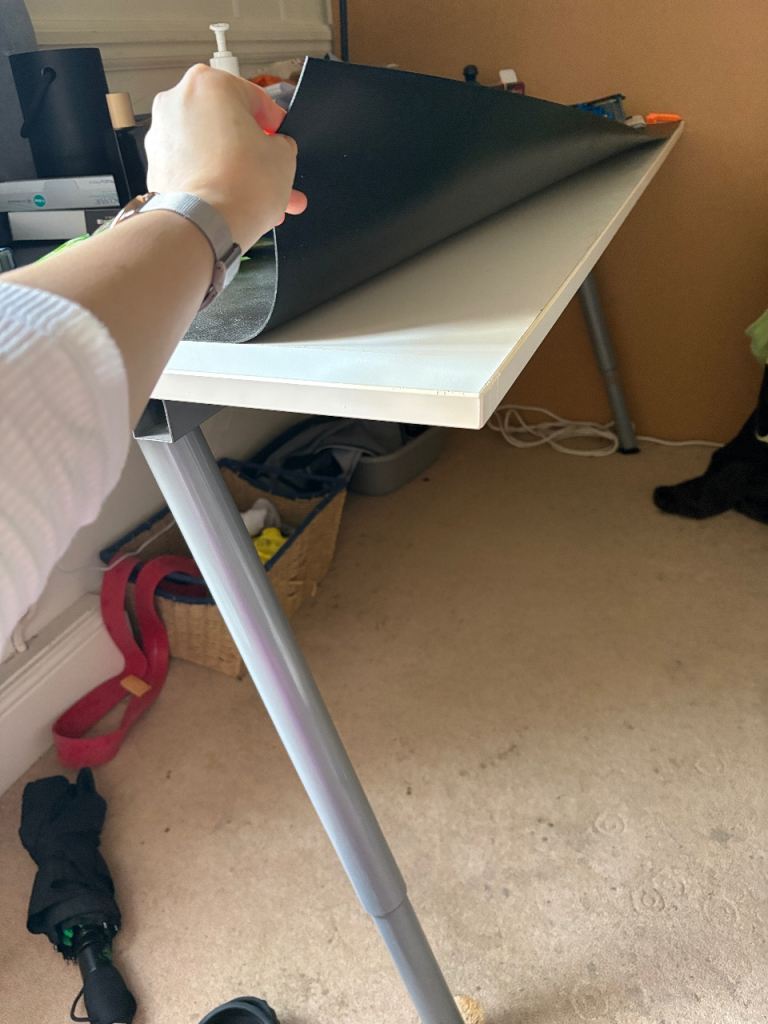 160 x 80 large IKEA table desk with height adjustable legs 