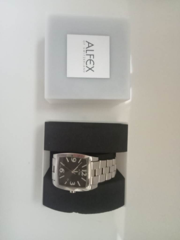 Alfex Gents Plum Design Analogue Swiss Made Watch Mod Ded 5472